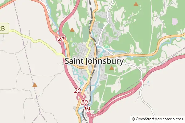 Karte Saint Johnsbury
