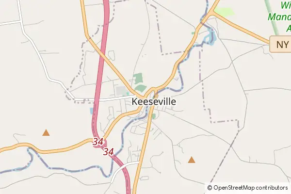 Karte Keeseville