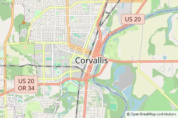Karte Corvallis
