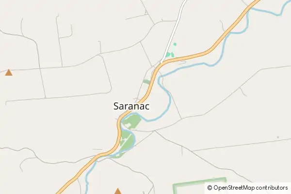 Karte Saranac