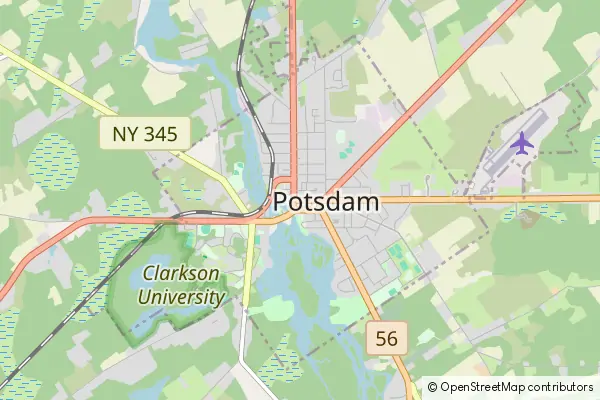 Karte Potsdam (New York)