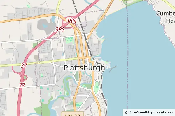 Karte Plattsburgh