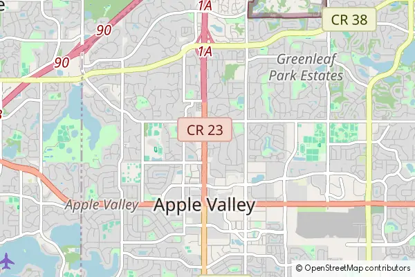 Karte Apple Valley