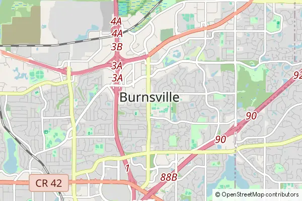 Karte Burnsville