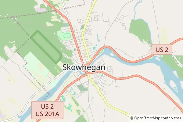 Karte Skowhegan