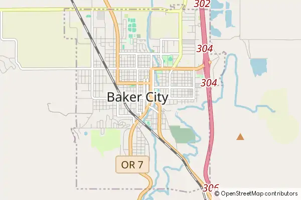 Karte Baker City