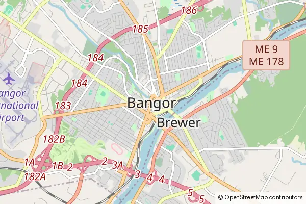 Karte Bangor