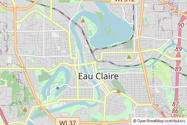 Karte Eau Claire