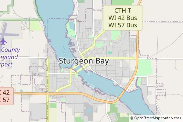 Karte Sturgeon Bay