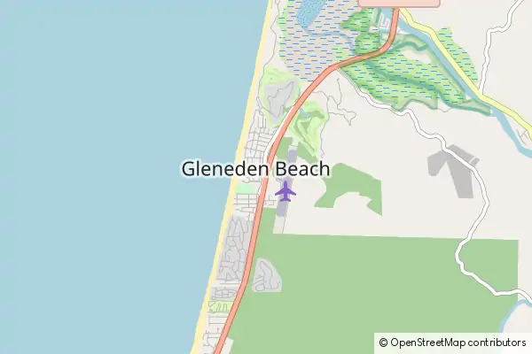 Karte Gleneden Beach