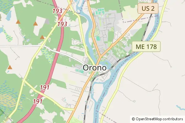 Karte Orono