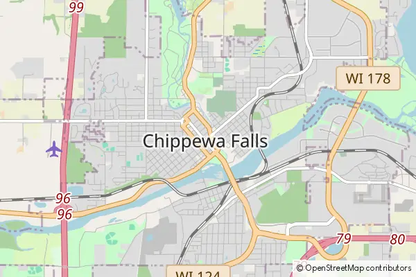 Karte Chippewa Falls