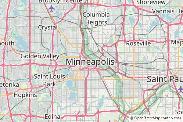 Karte Minneapolis