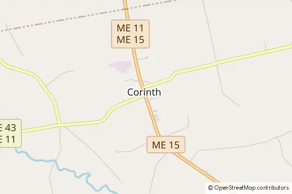 Karte East Corinth