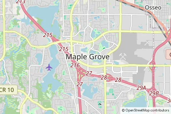 Karte Maple Grove