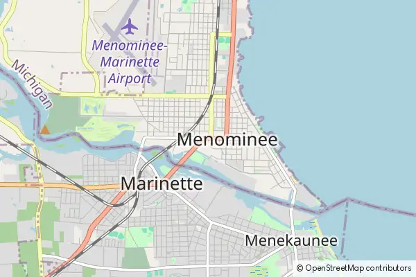 Karte Menominee