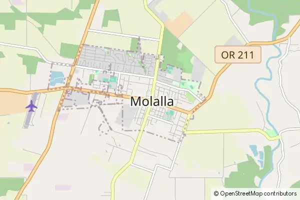 Karte Molalla