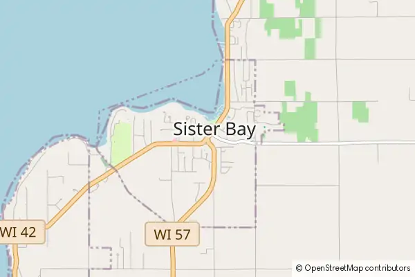 Karte Sister Bay