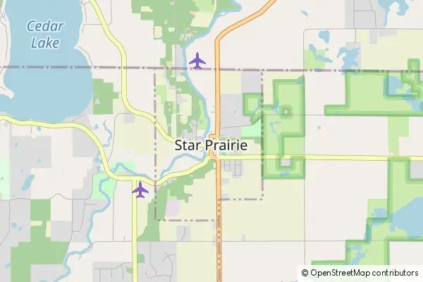 Karte Star Prairie