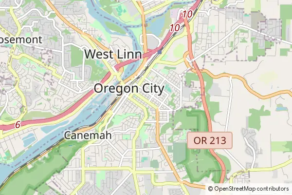 Karte: Oregon City • © OpenStreetMap contributors Karte Oregon City