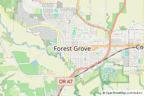 Karte Forest Grove