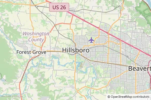 Karte Hillsboro