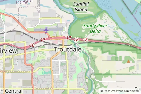 Karte Troutdale