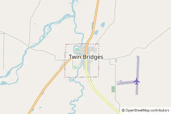 Karte Twin Bridges