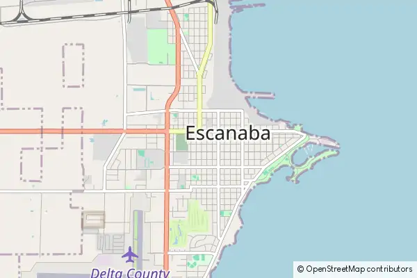 Karte Escanaba