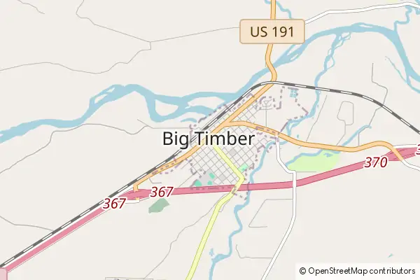 Karte Big Timber