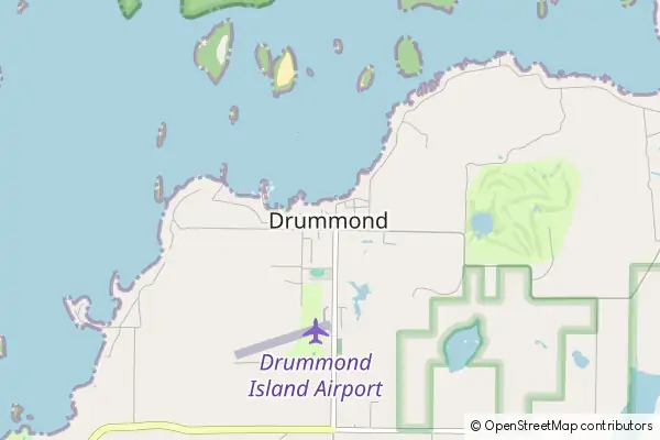 Karte Drummond Island