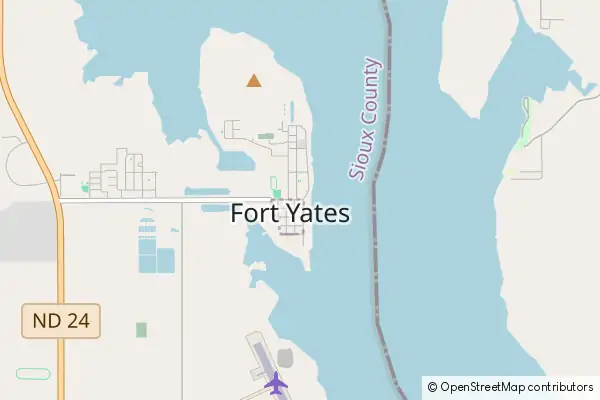 Karte Fort Yates