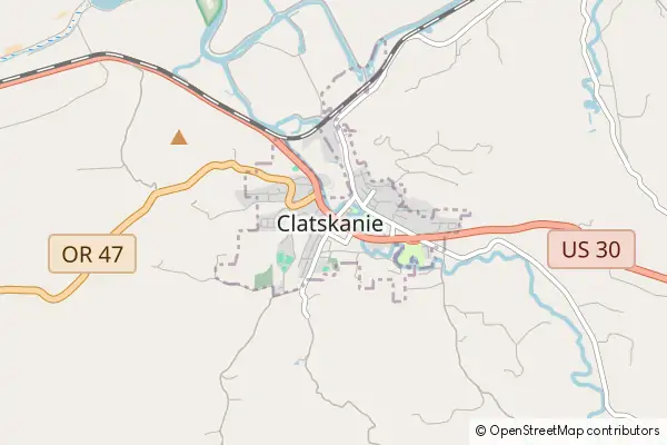 Karte Clatskanie