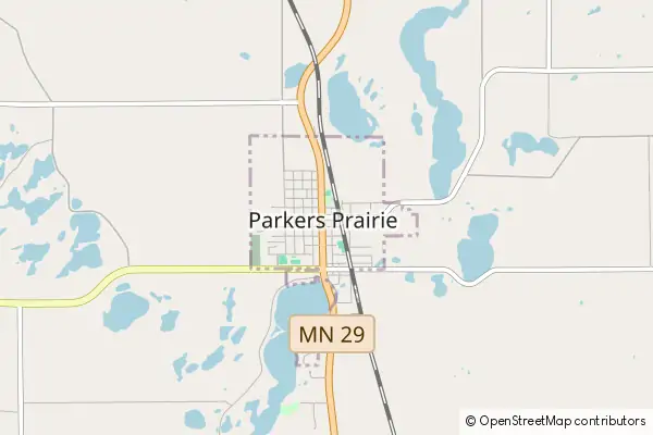 Karte Parkers Prairie