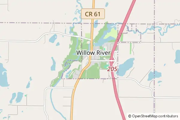 Karte Willow River