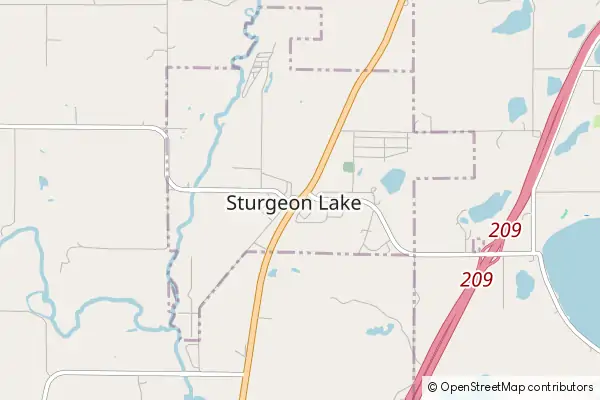 Karte Sturgeon Lake