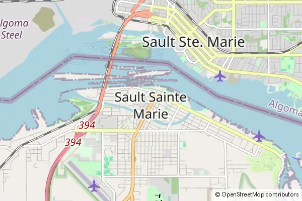 Karte Sault Ste. Marie