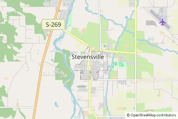 Karte Stevensville