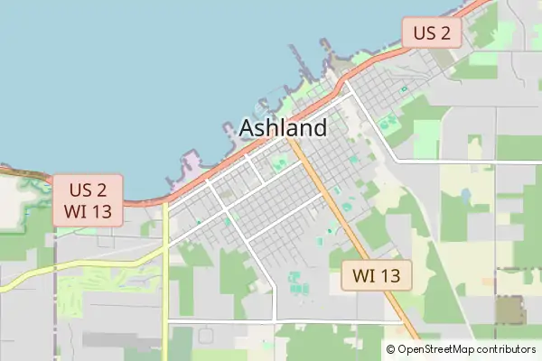 Karte Ashland