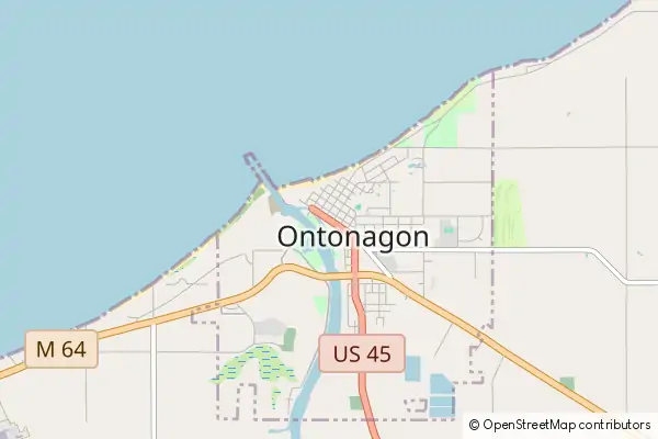 Karte Ontonagon