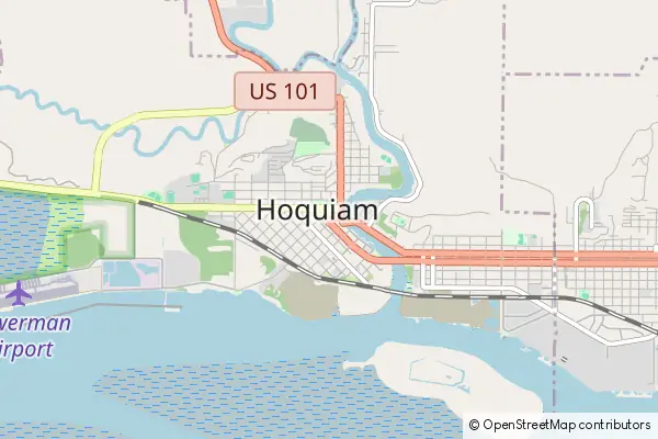 Karte Hoquiam