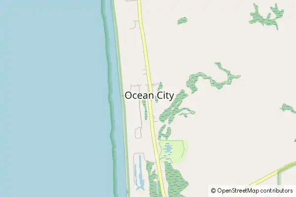 Karte Ocean City