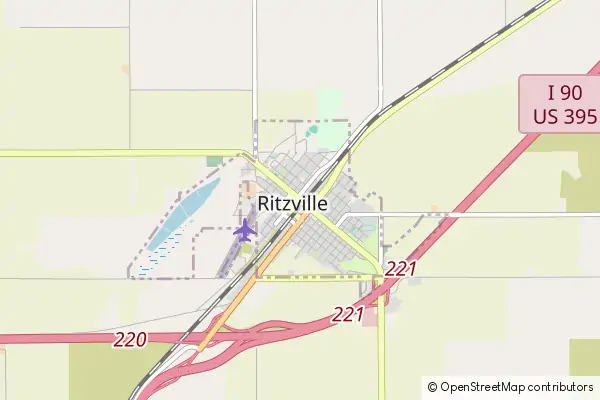 Karte Ritzville