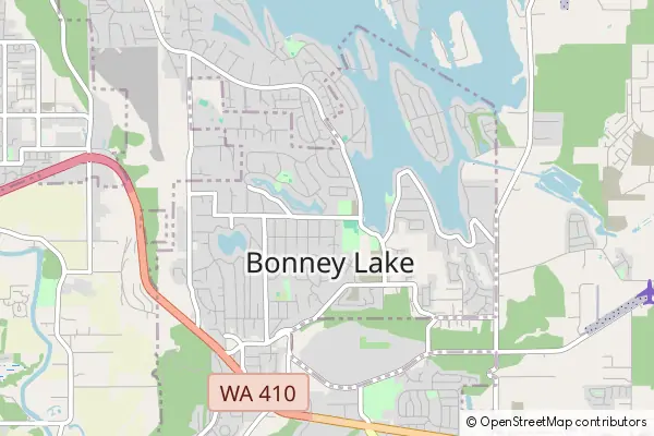 Karte Bonney Lake