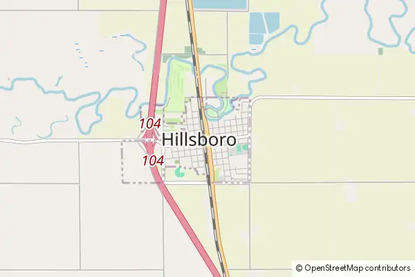 Karte Hillsboro