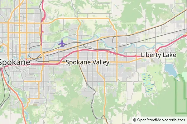 Karte Spokane Valley