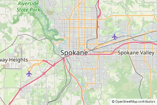 Karte Spokane