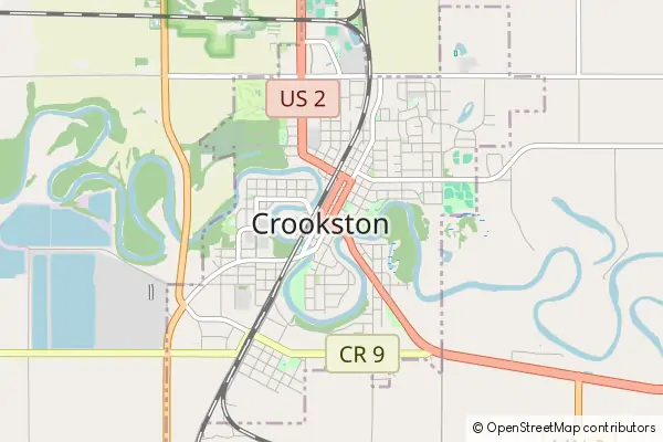 Karte Crookston