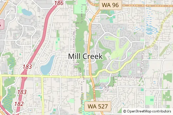 Karte Mill Creek