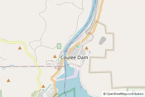 Karte Coulee Dam